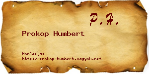 Prokop Humbert névjegykártya